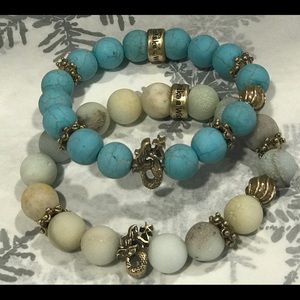 Mermaid Charm stone bracelets